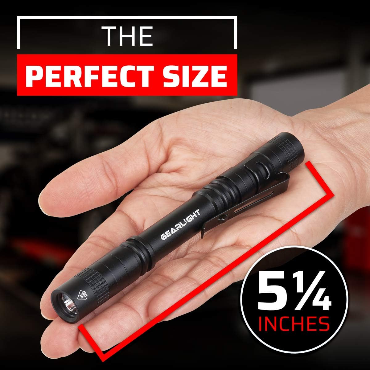 2 Small LED Pocket Flashlights with Clip L296346