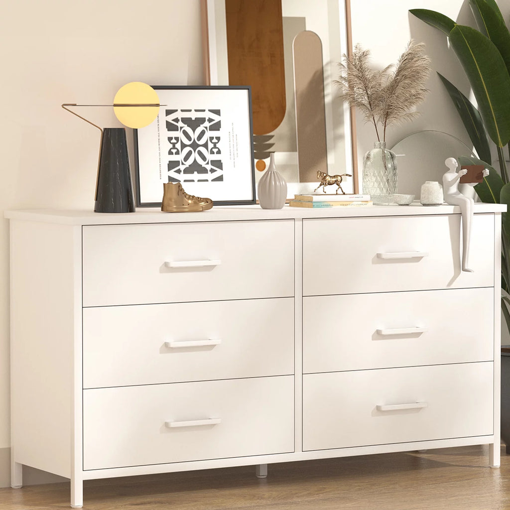 6 Drawer Wood Dresser J221325
