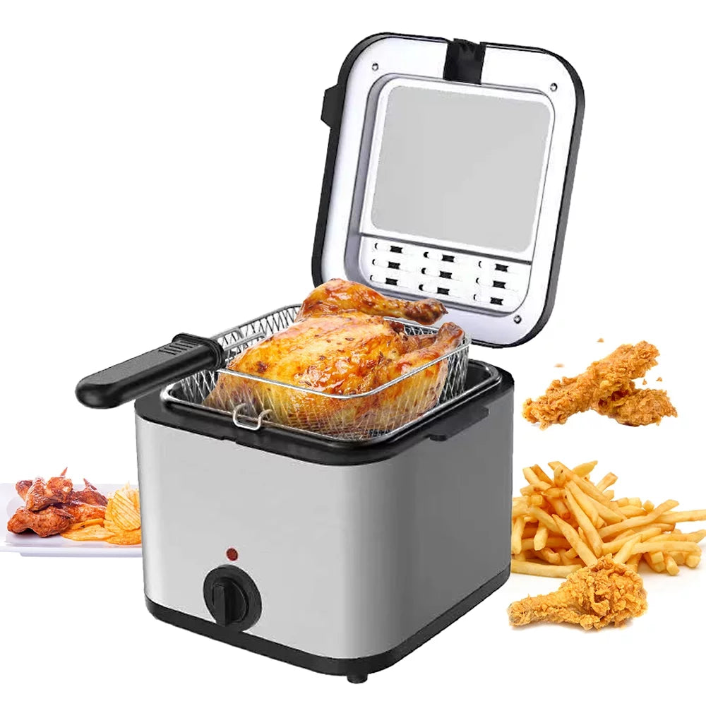2.5L 1000W Stainless Steel Electric Fryer Y705267