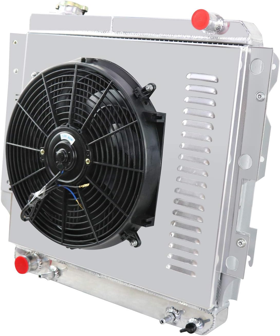 3 Row All Aluminum Radiator with Shroud Fan and Thermostat D294