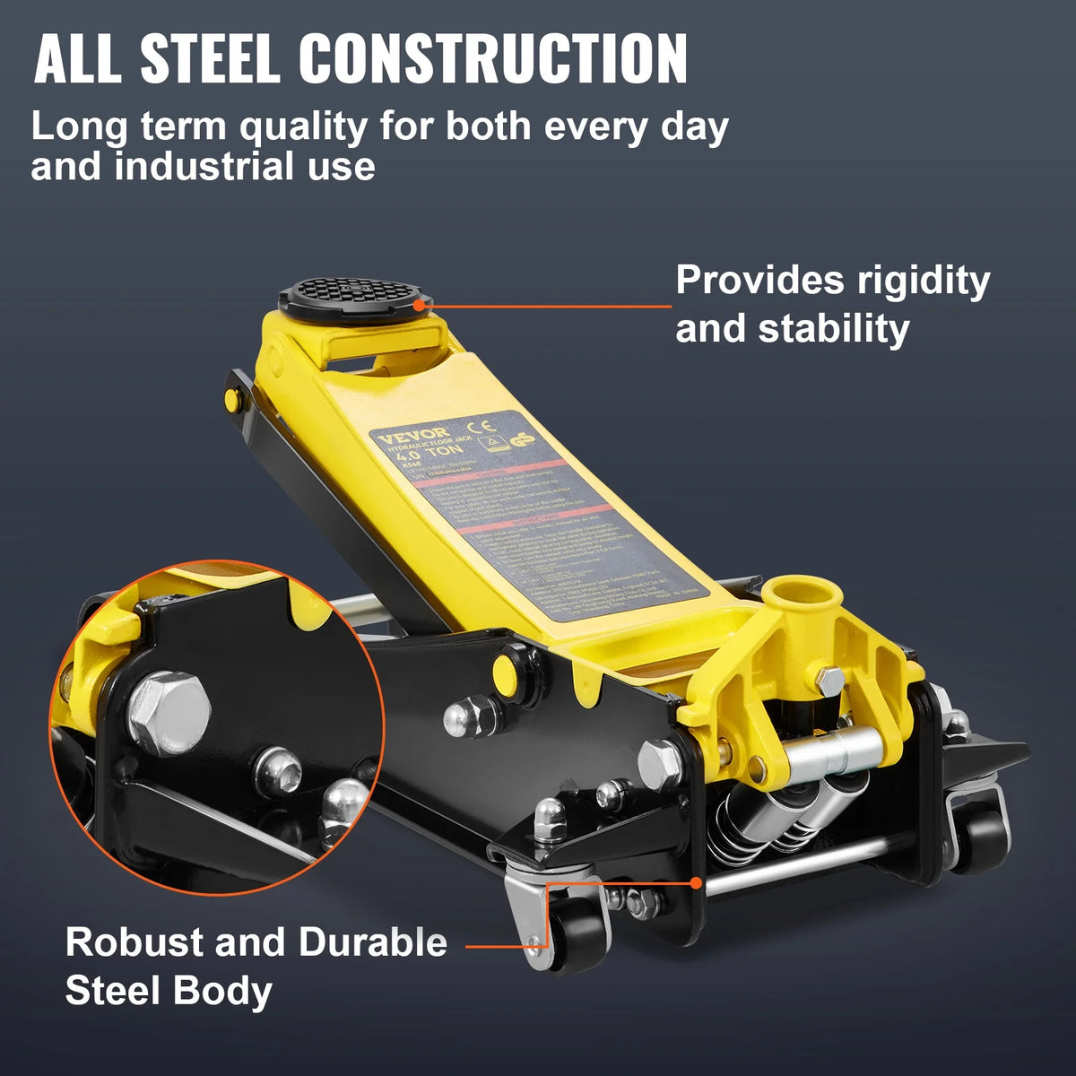 4 Ton Heavy Duty Steel Floor Jack Y219914