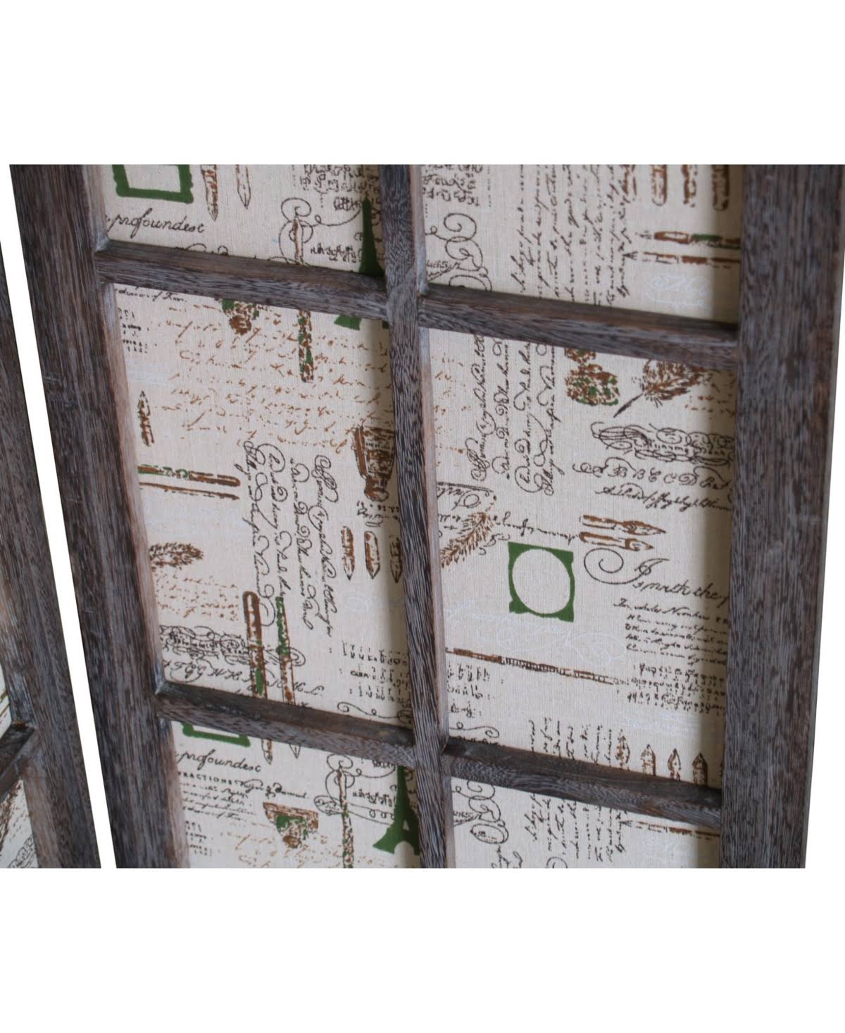 Brown Folding Room Divider Screen C1084