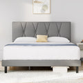 Queen Size Fabric Upholstered Platform Bed Frame I288575