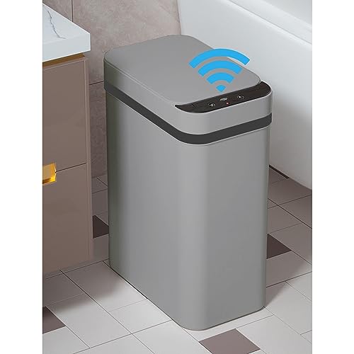 2.5 Gallon Touchless Sensor Bathroom Trash Can W650