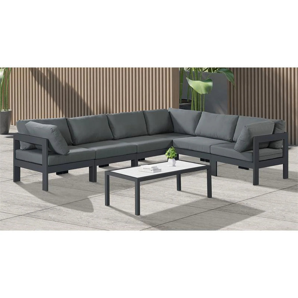 Grey Outdoor Patio Modular Sectional B447