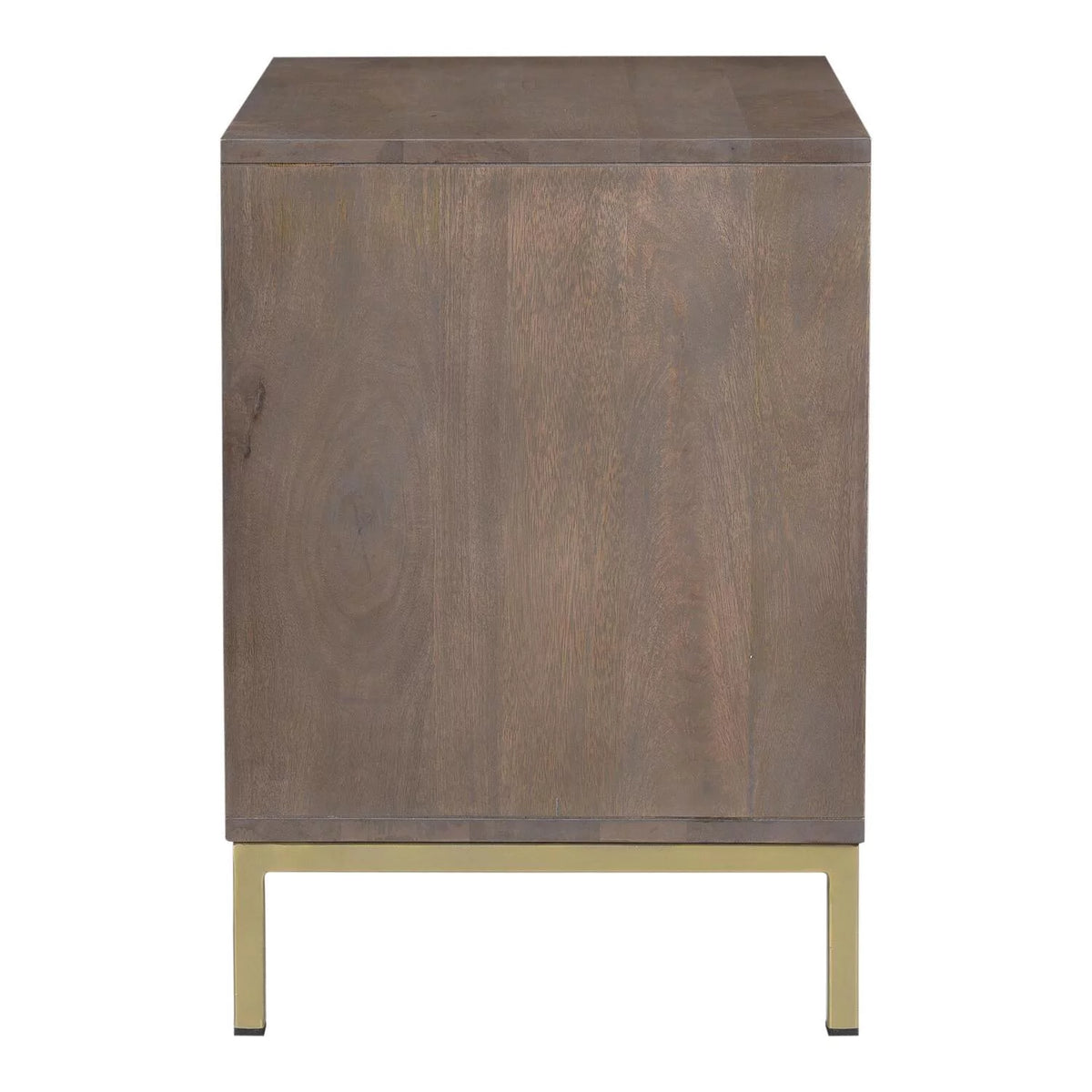 Gray 2-Drawer Wood Nightstand M3263