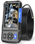 Dual Lens Industrial Endoscope 1080P Digital Borescope Inspection Camera with Light IP67 Waterproof 4.5 Screen 32GB Card 11.5FT Cable A538991
