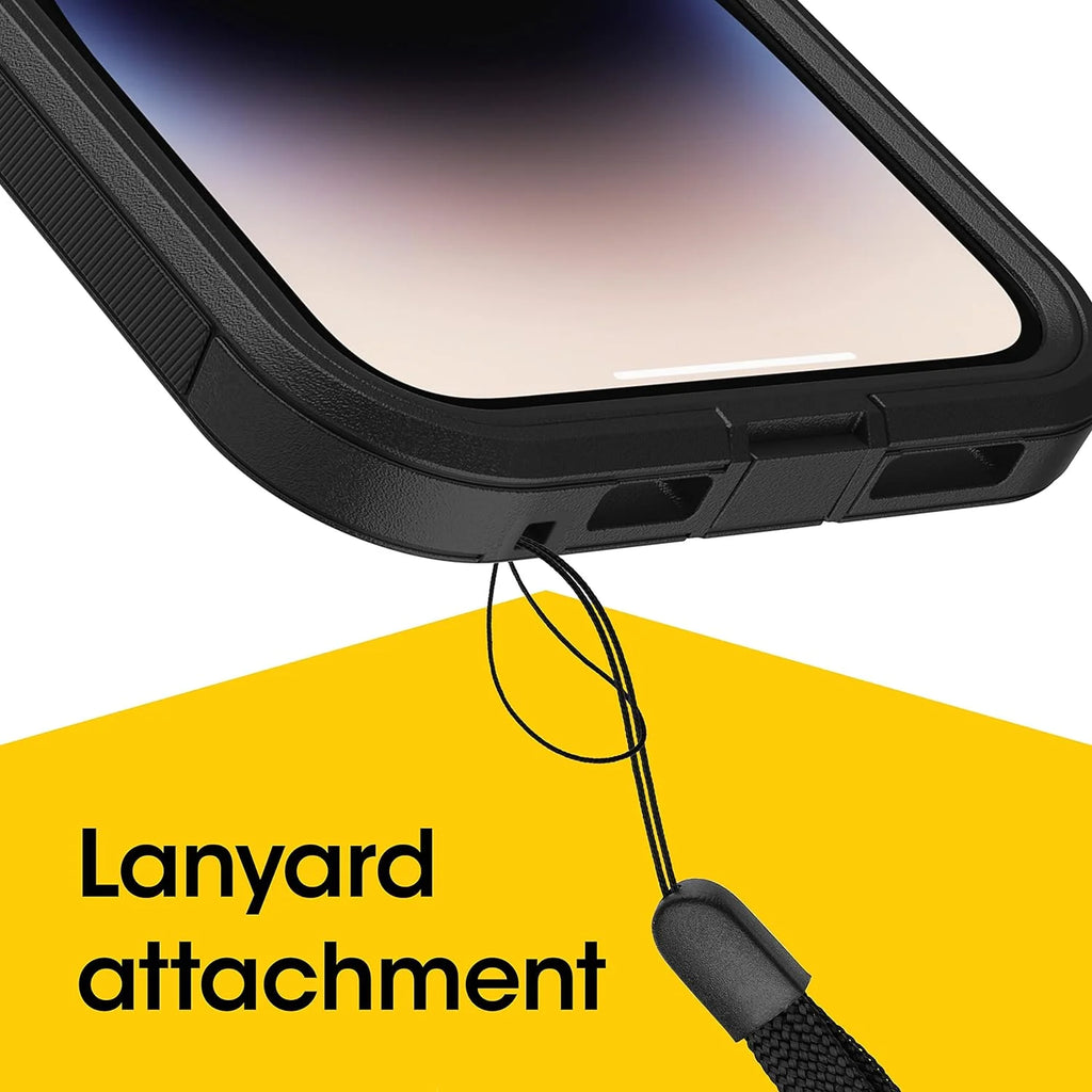 Black Defender Series XT Case for iPhone 14 Pro D73315