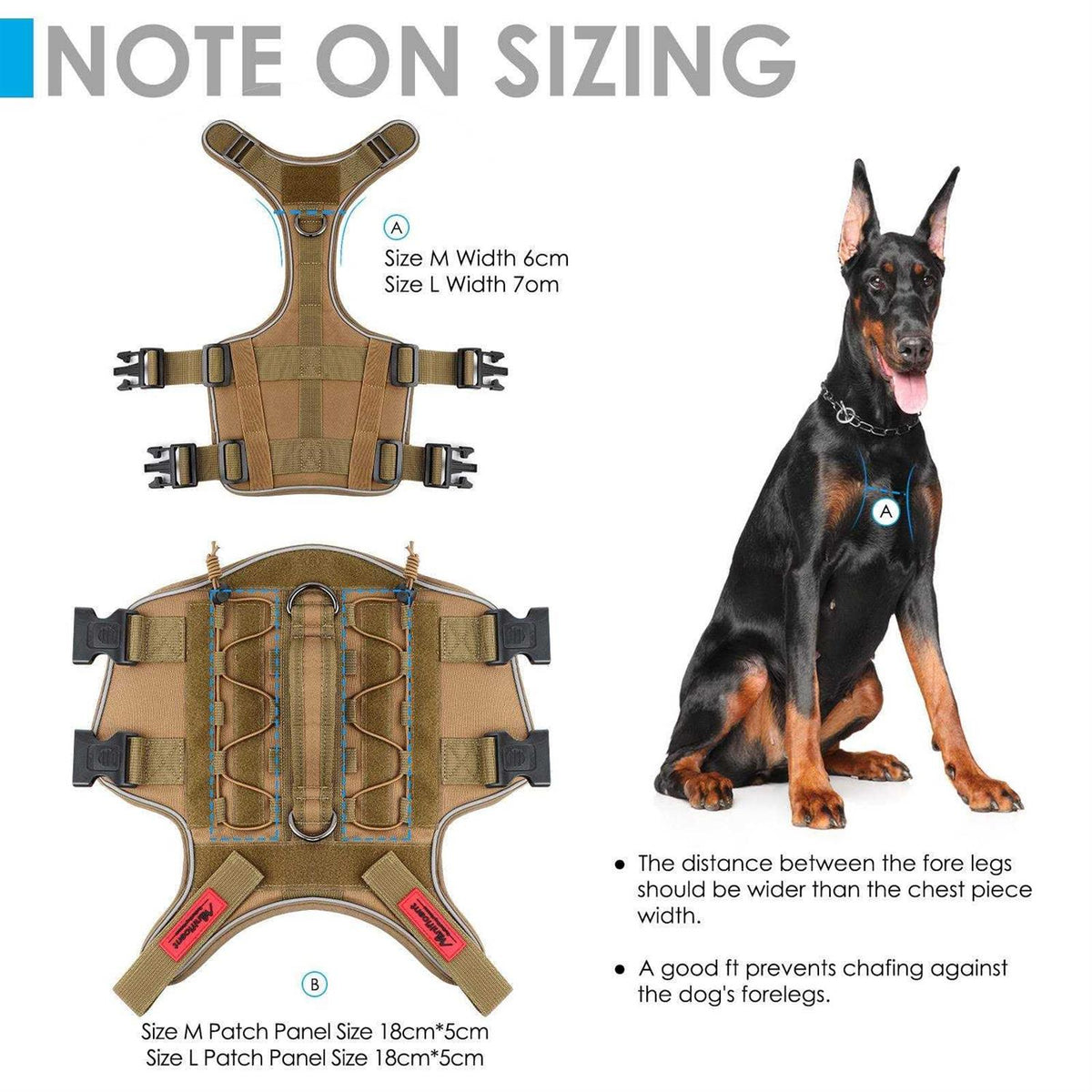 Tactical Dog Harness Reflective No Pull with Handle Z976