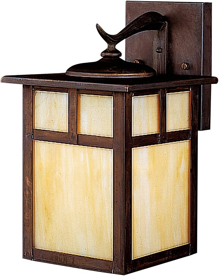 Solid Brass Outdoor Wall Sconce Lighting, 100 Total Watts, 11.5 Height E248