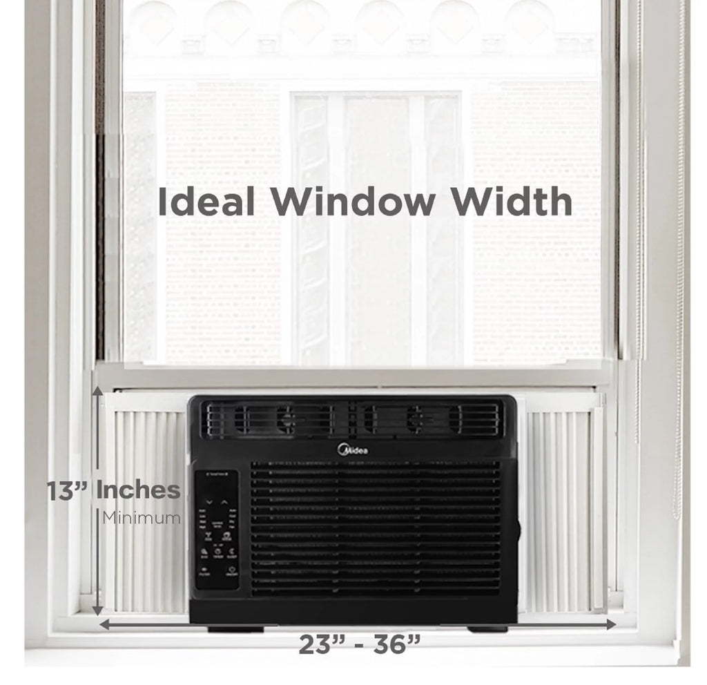 5,000 BTU Window Air Conditioner with Remote, Black E216