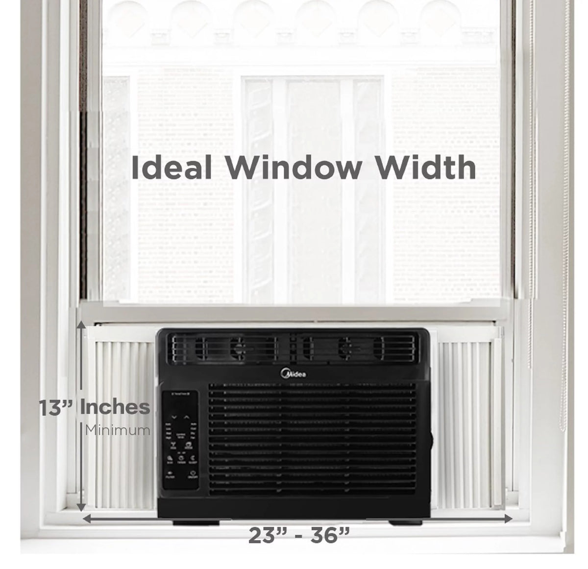 5,000 BTU Window Air Conditioner with Remote, Black E216