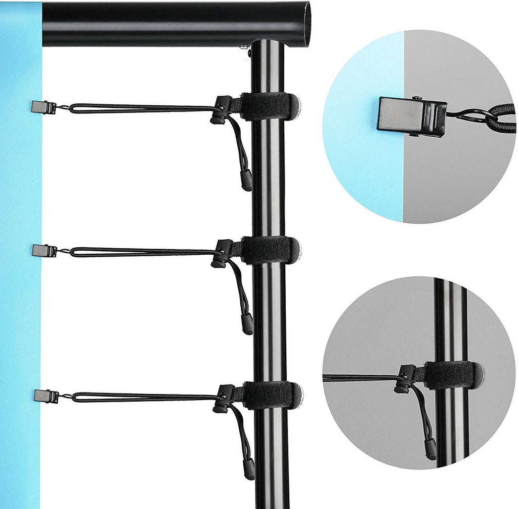 12ft x 10ft Heavy Duty Adjustable Photography Backdrop Stand Kit with Carry Bag P63035