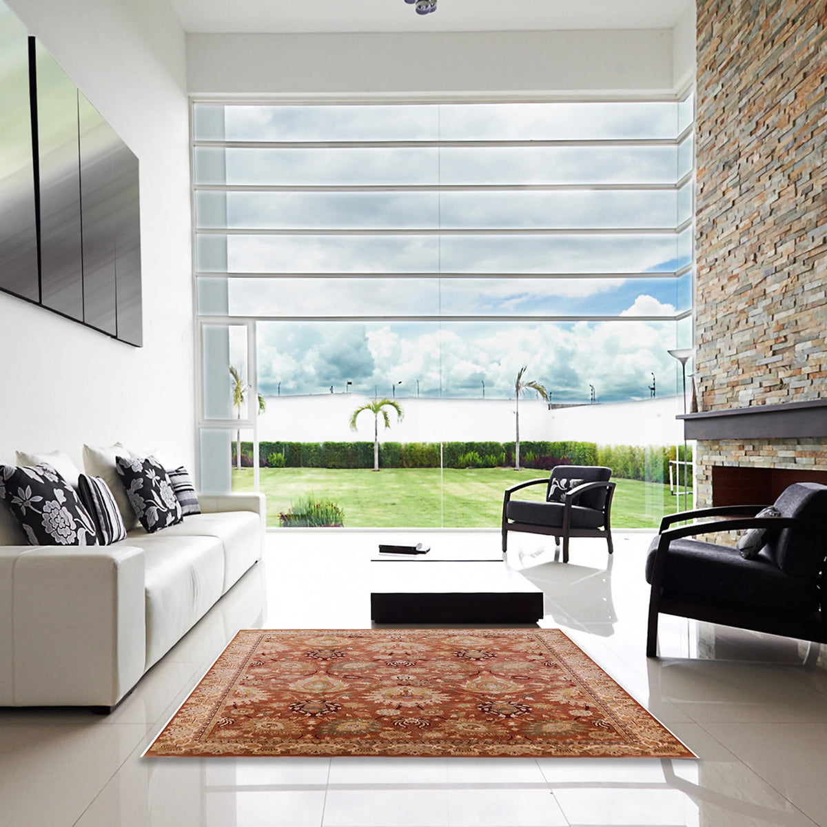 Rectangle Oriental Area Rug, 2' x 4' I44573