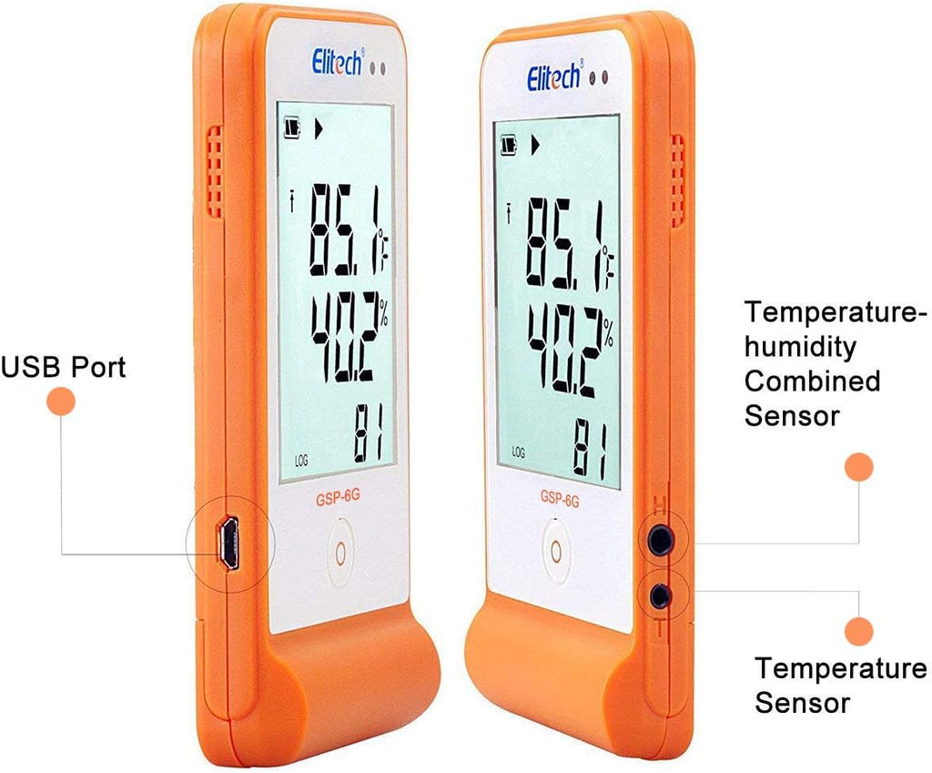 Digital Temperature Humidity Data Logger Pack of 2 L2061