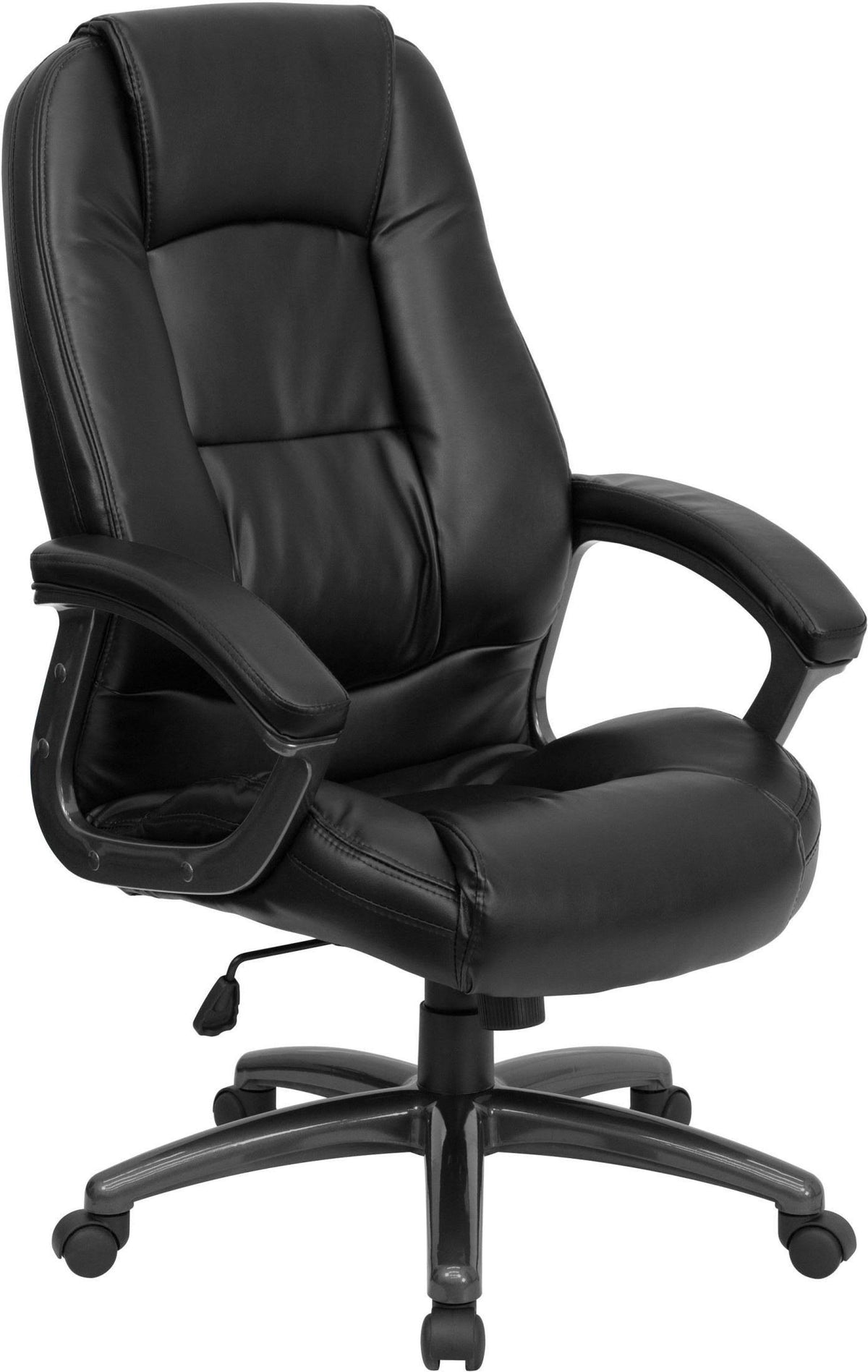 Black Contemporary Adjustable Height Swivel Executive Chair Q8873