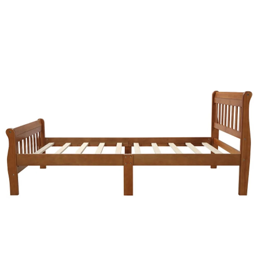 Wood Platform Bed with Headboard and Footboard V9334