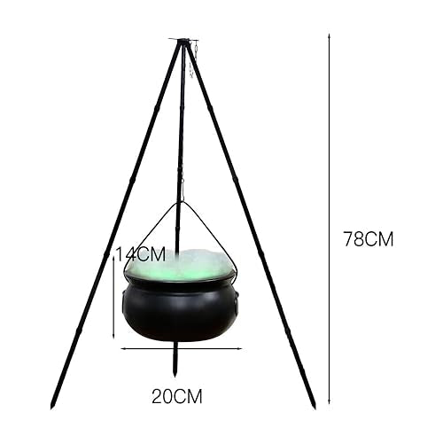 Halloween Witch Cauldron with Stand Large E430