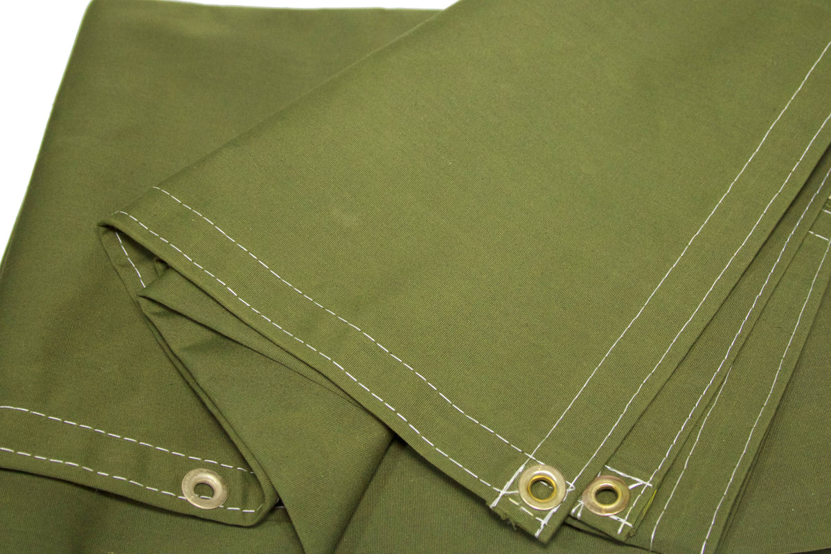 Green Polyester Canvas Tarp M872