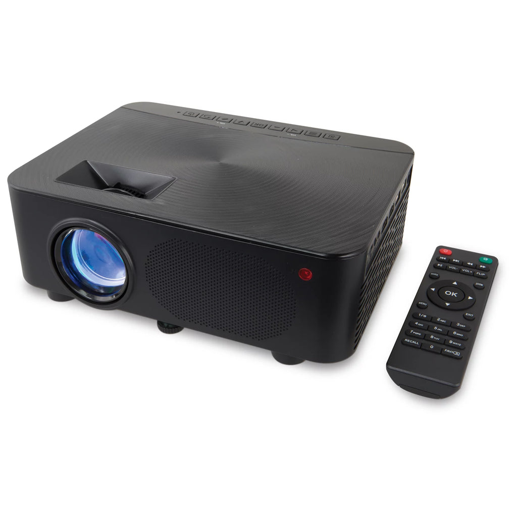 Black Home Theater Projector with Remote and HDMI Cable N402