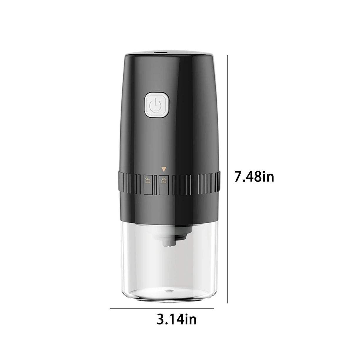 Black Cordless Electric Burr Coffee Grinder X2206