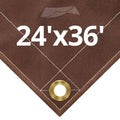 10 oz Brown Canvas Tarps 24 x 36 S727557