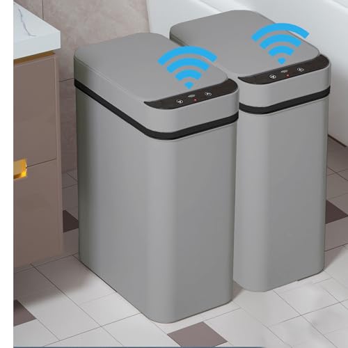 2.5 Gallon Touchless Sensor Bathroom Trash Can W650