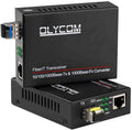 Gigabit Ethernet Fiber Optical Media Converter Bidi 10/100/1000Base-Tx SM 20km to RJ45 Port with 1.25Gbs SFP Transceivers Y947110