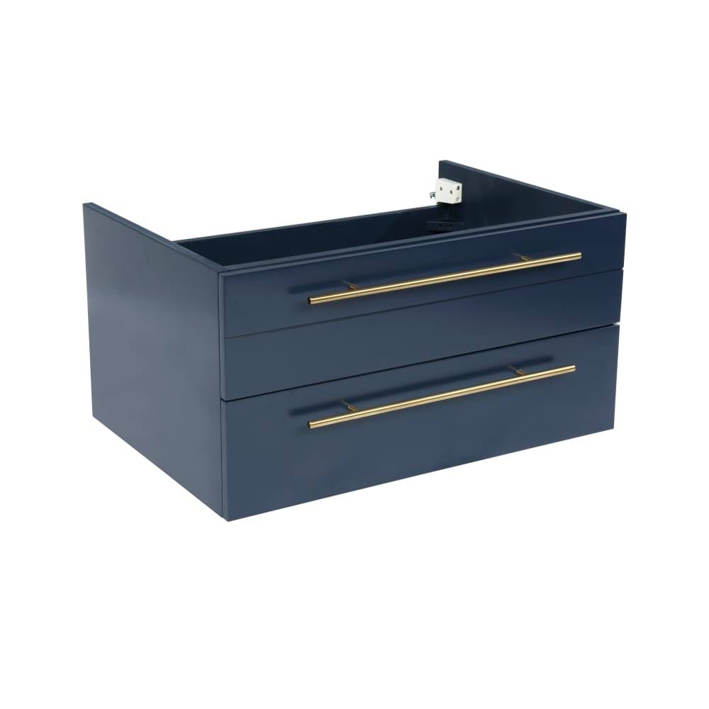 Espresso Wall Hung Undermount Bathroom Cabinet A8357
