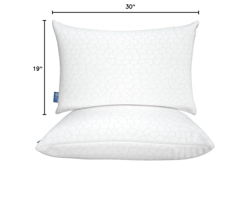 Shredded Memory Foam Cooling Pillows King Size 2 Pack O8209