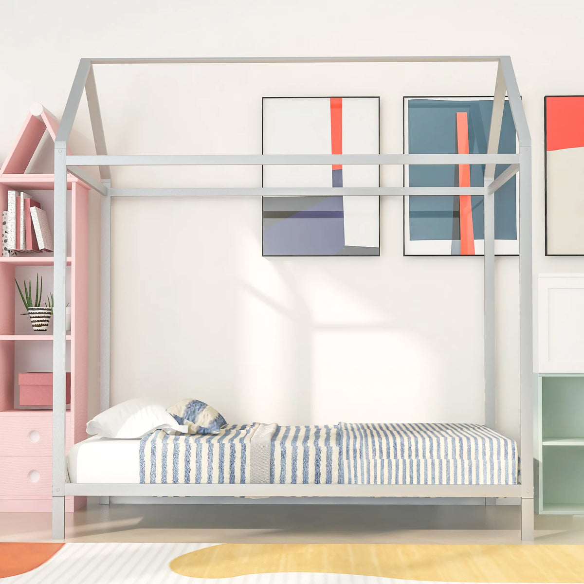 Twin Size Metal Platform Bed Frame N99042