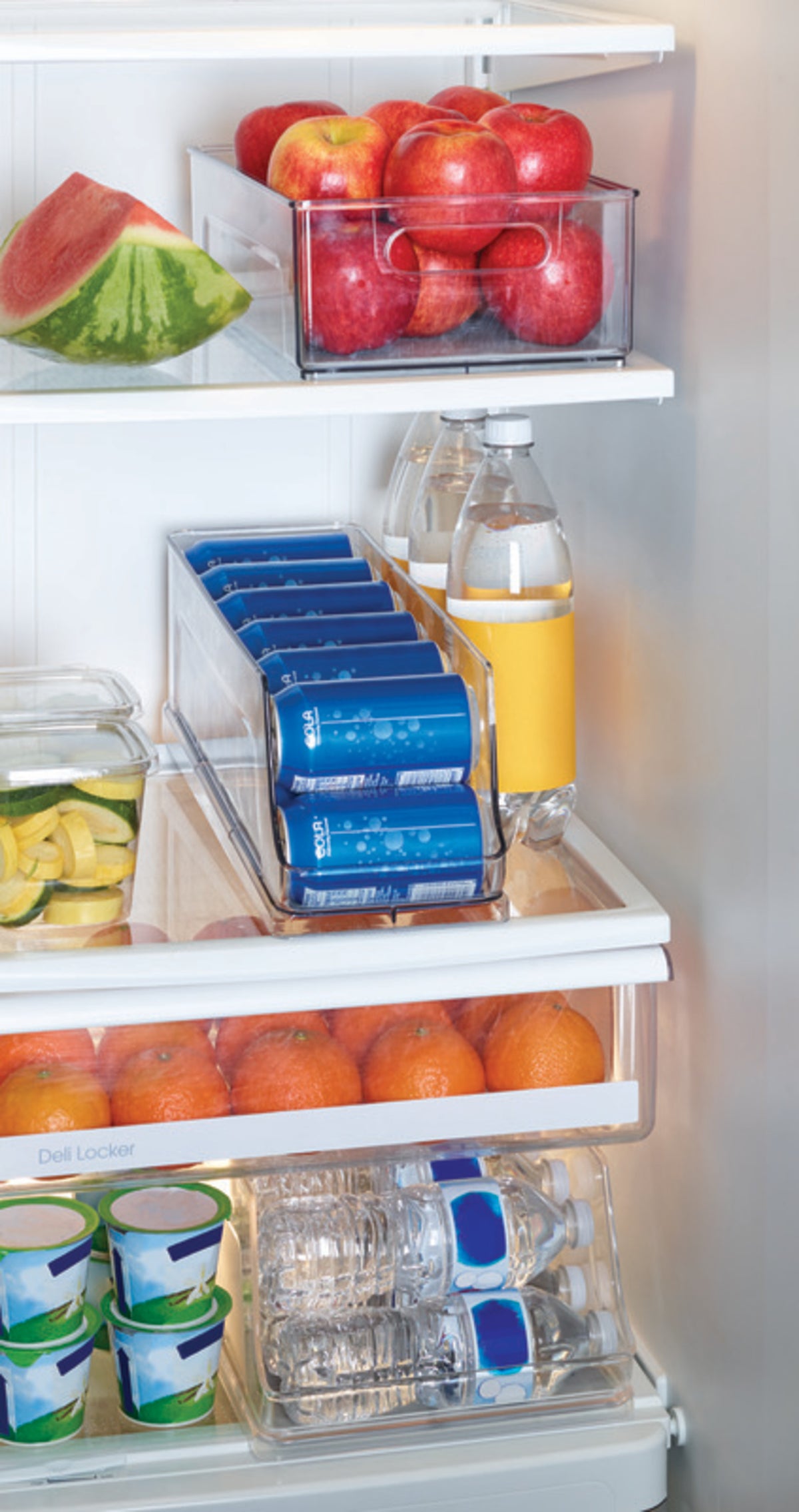 12 Can Clear Plastic Refrigerator Storage Bin D247522