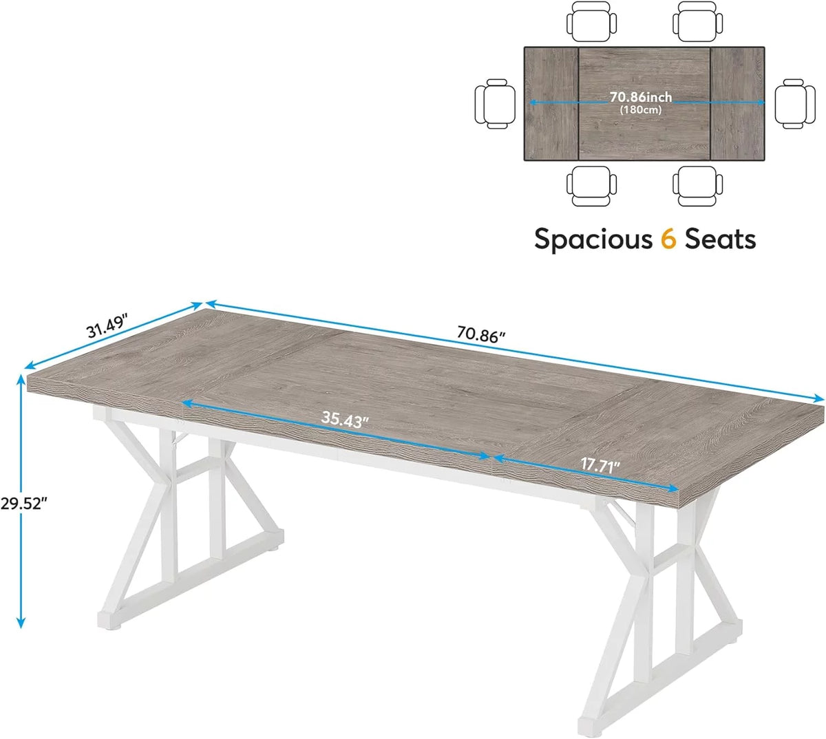 6FT Rectangle Wood Conference Table L3405