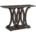 C Shaped Console Table in Cappuccino P1846