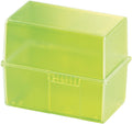 Index Card Box for 400 Cards DIN A6 Polystyrene Signal Green B106904