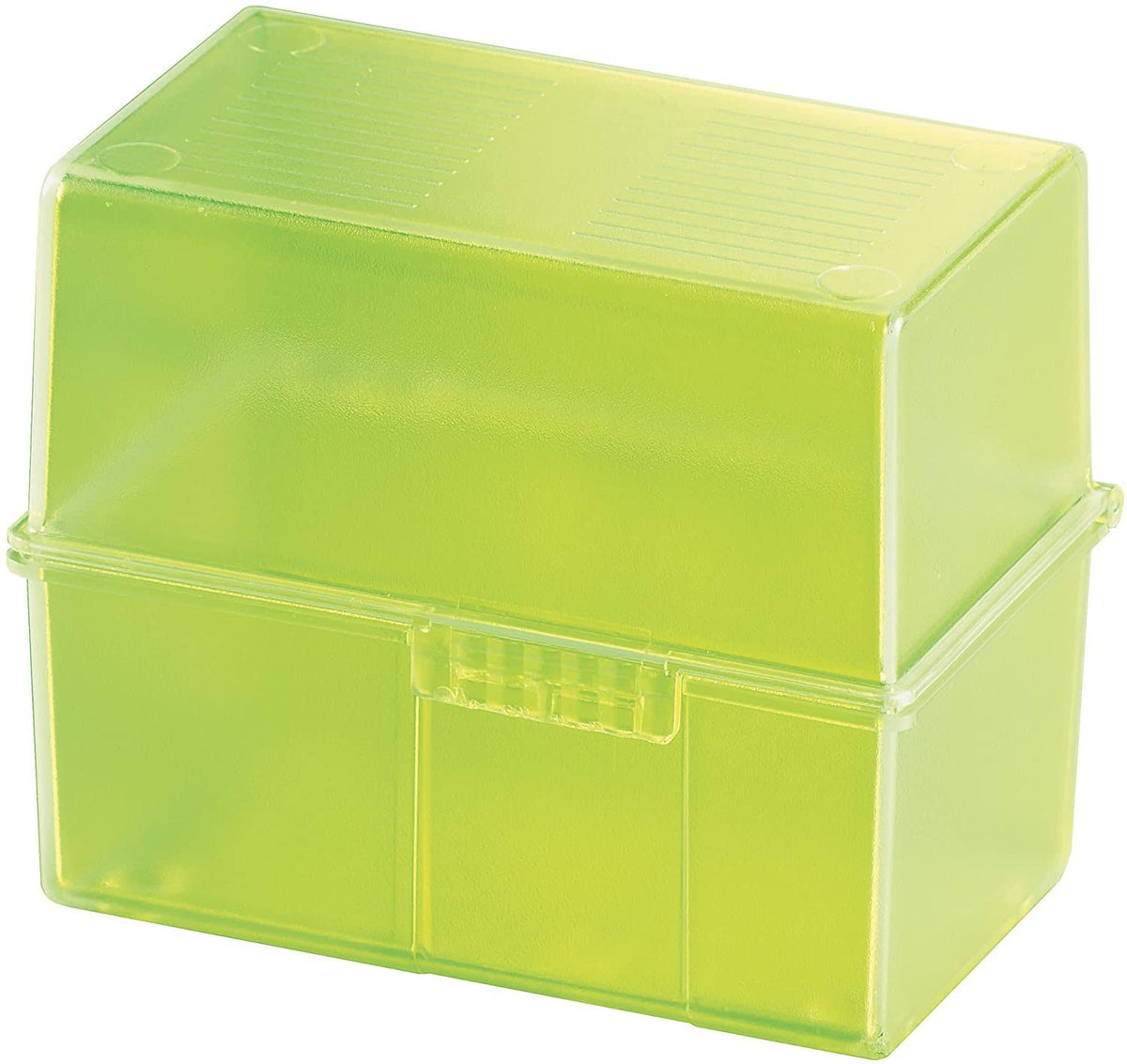 Index Card Box for 400 Cards DIN A6 Polystyrene Signal Green B106904