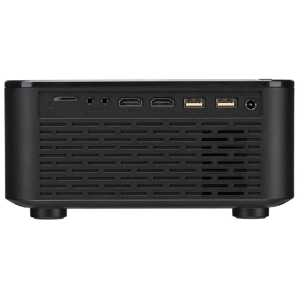 Black Home Theater Projector with Remote and HDMI Cable N402