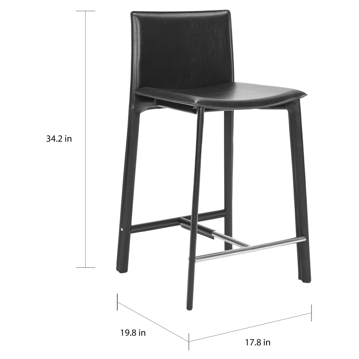 Black Counter Stool - 2 count C185075